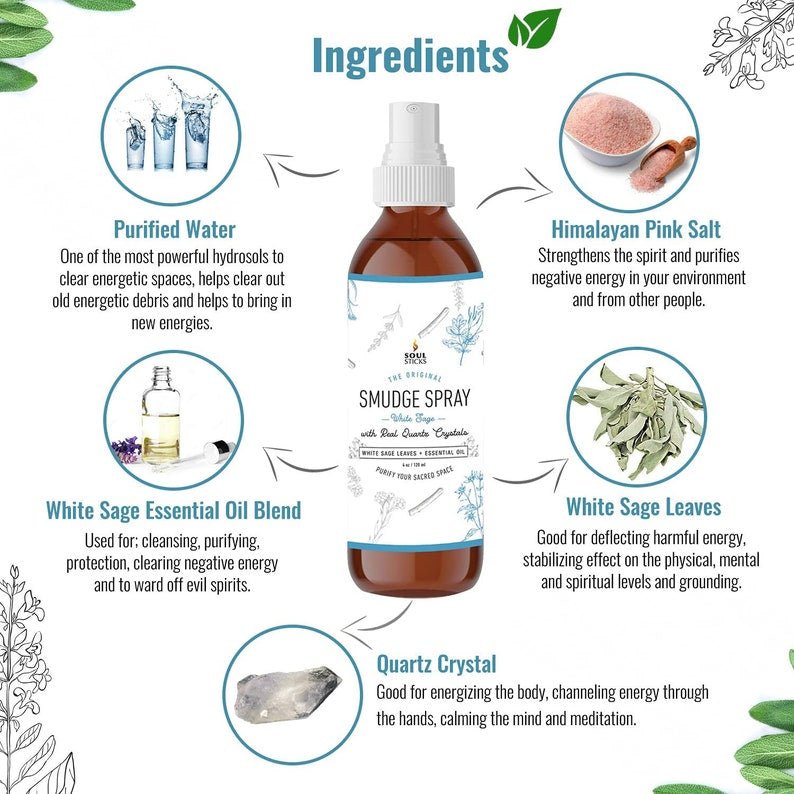 aromatherapy - Sage Smudge Spray - The Lavish Essentials