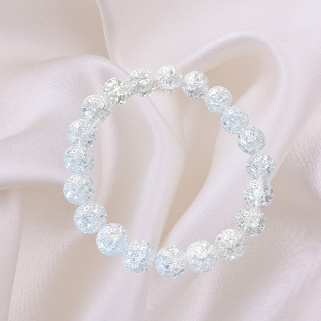 Clear Quartz Crackle Bracelet