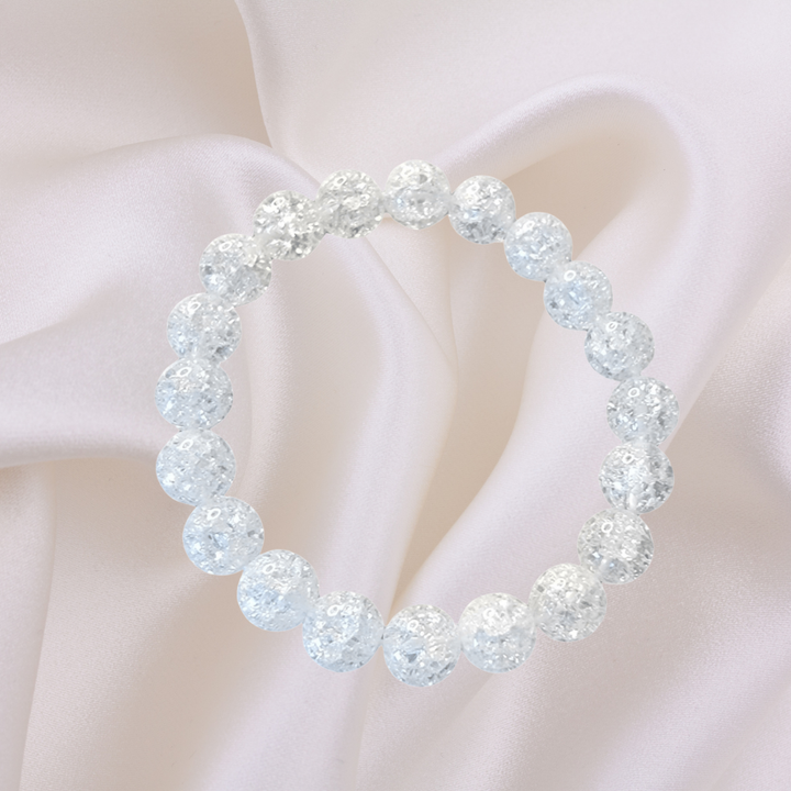 Clear Quartz Crackle Bracelet