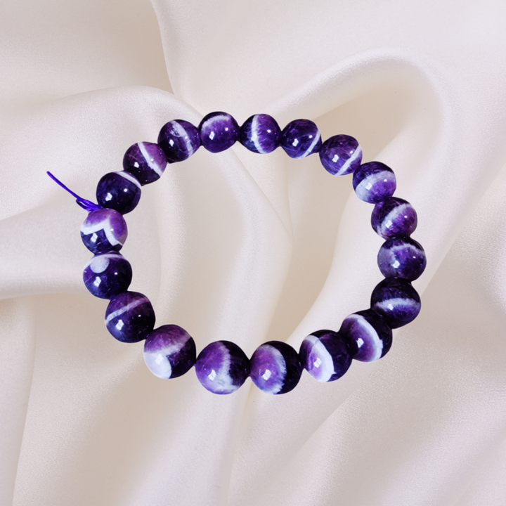 Chevron Amethyst Bracelet