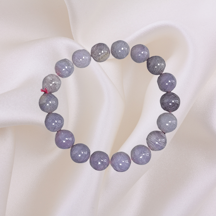 Purple Blue Rose Quartz Bracelet