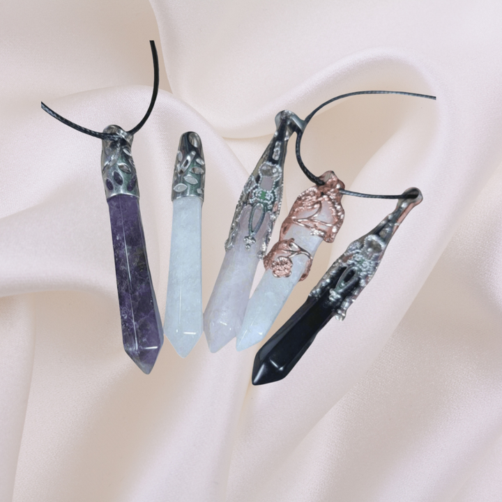 Crystal Point Drop Necklace