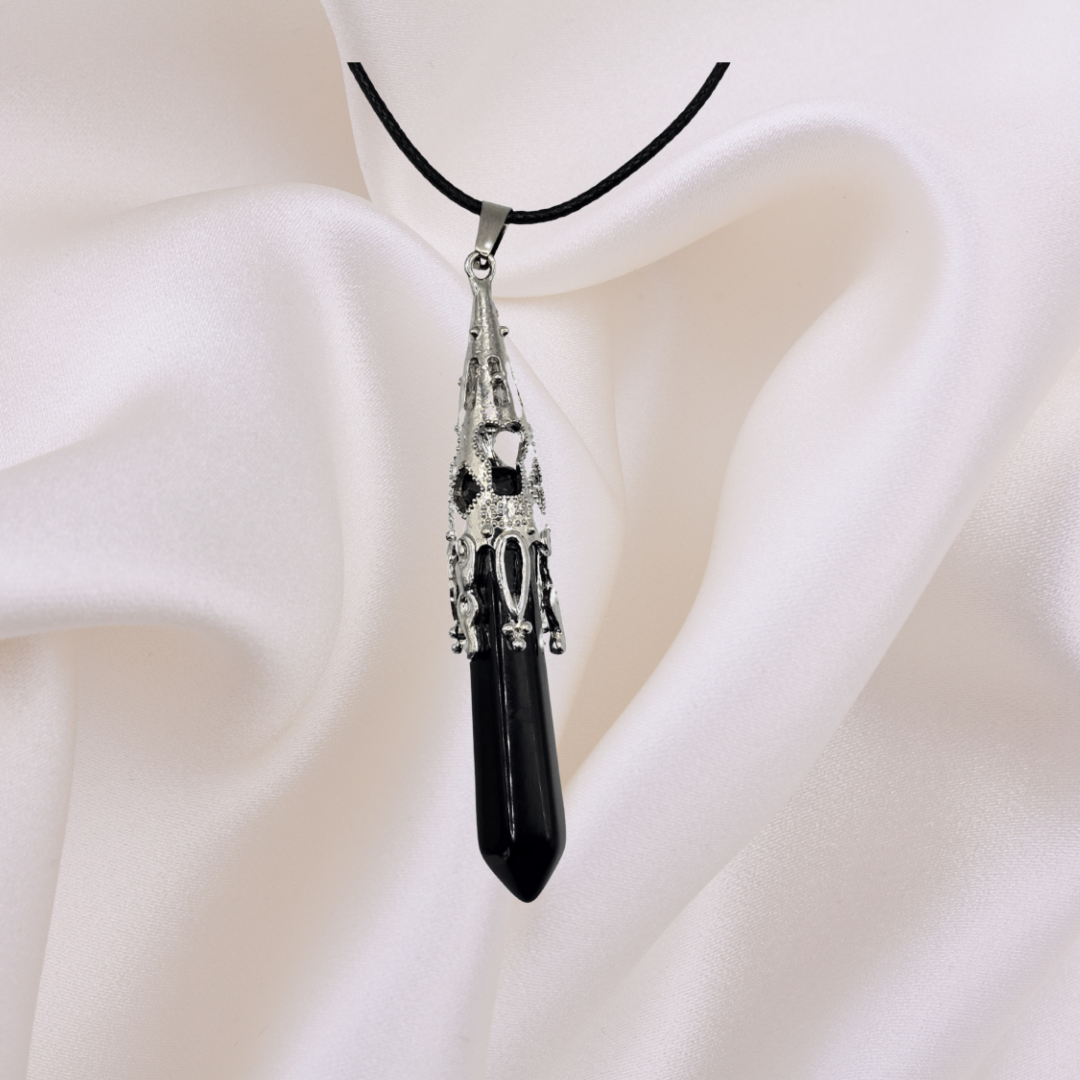 Crystal Point Drop Necklace