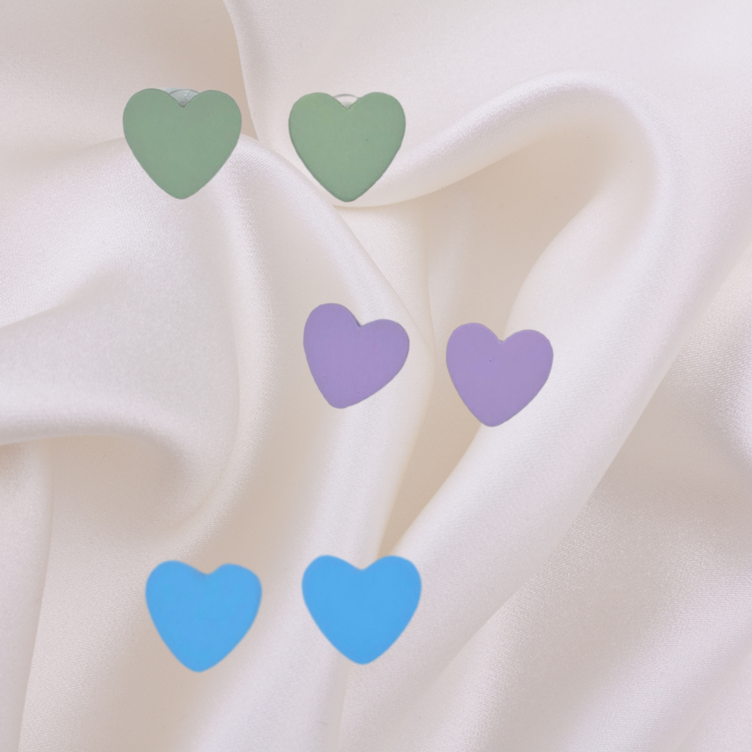 Heart Earrings (Various Colors)