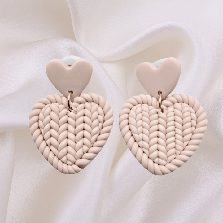 Pink Heart Earrings