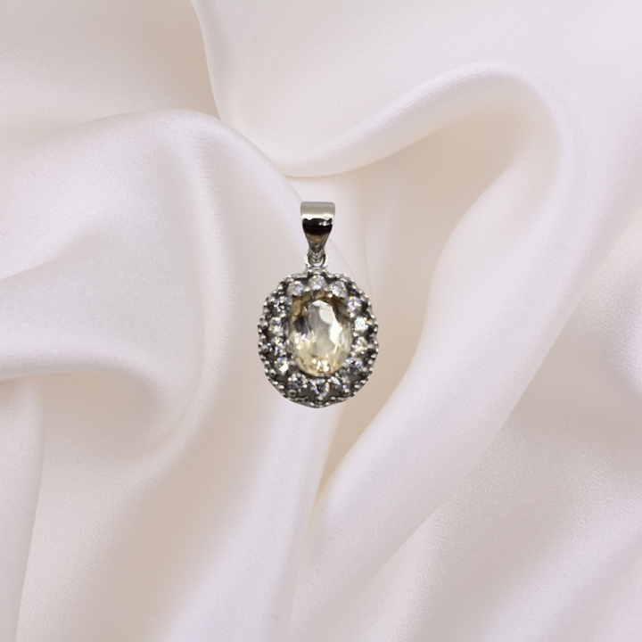 Citrine Rhinestone Necklace