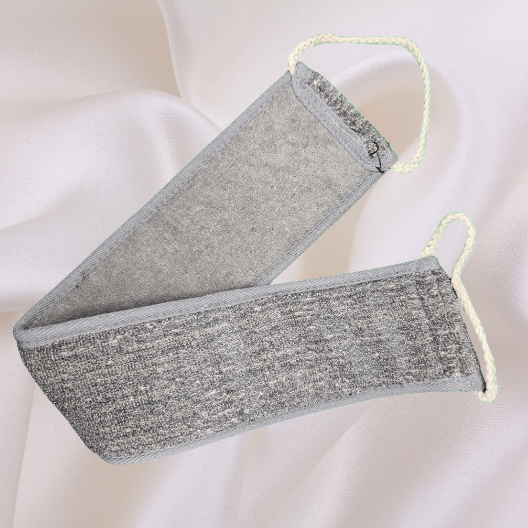 Bamboo Sponge and Exfoliator Back Strap