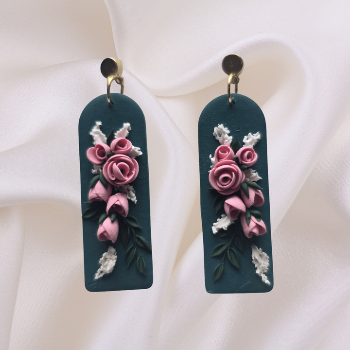 Vintage Rose Earrings