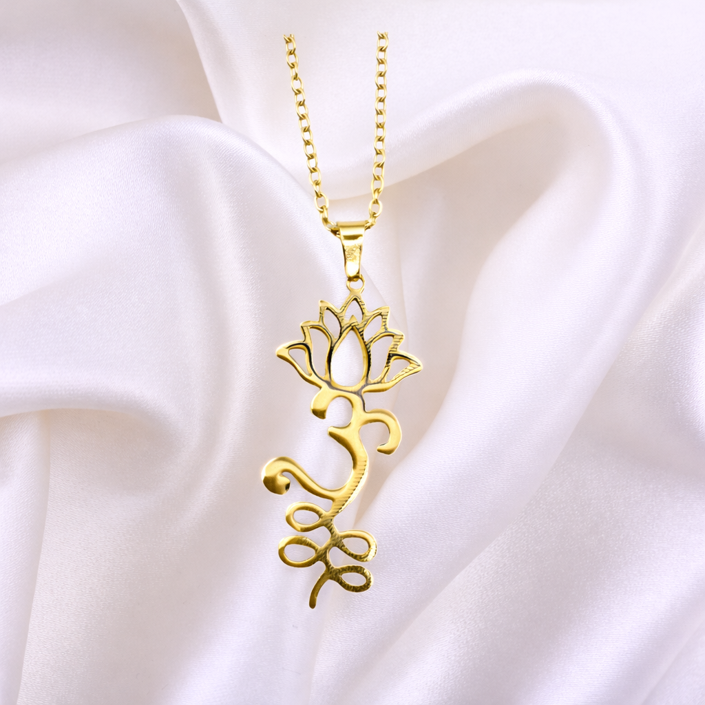 Lotus Om Necklace