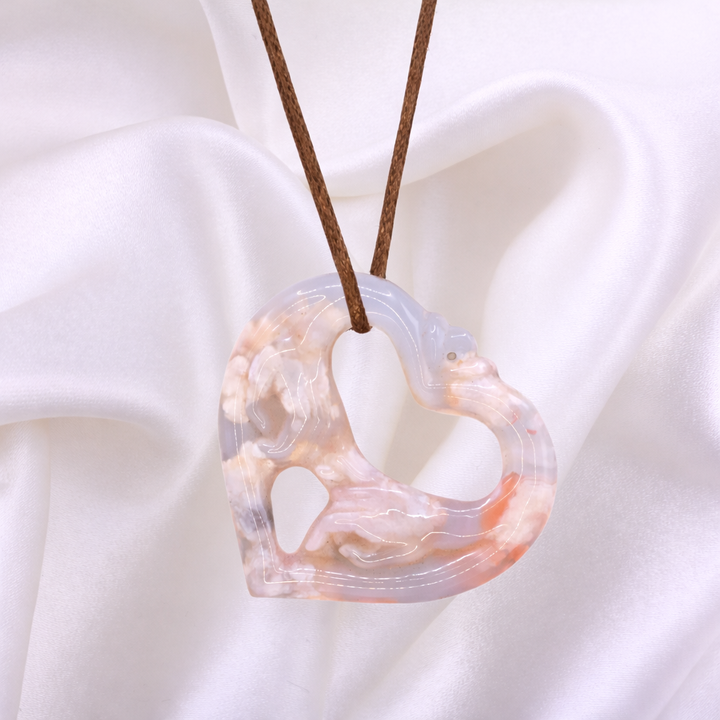 Flower Agate Necklace