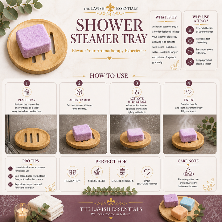 Wooden Shower Steamer Trays