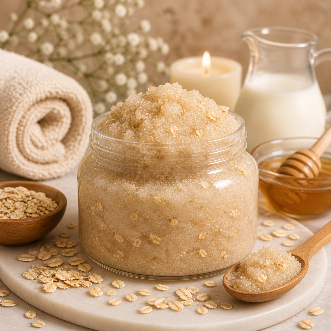 Oatmeal Milk Honey Sugar Scrub
