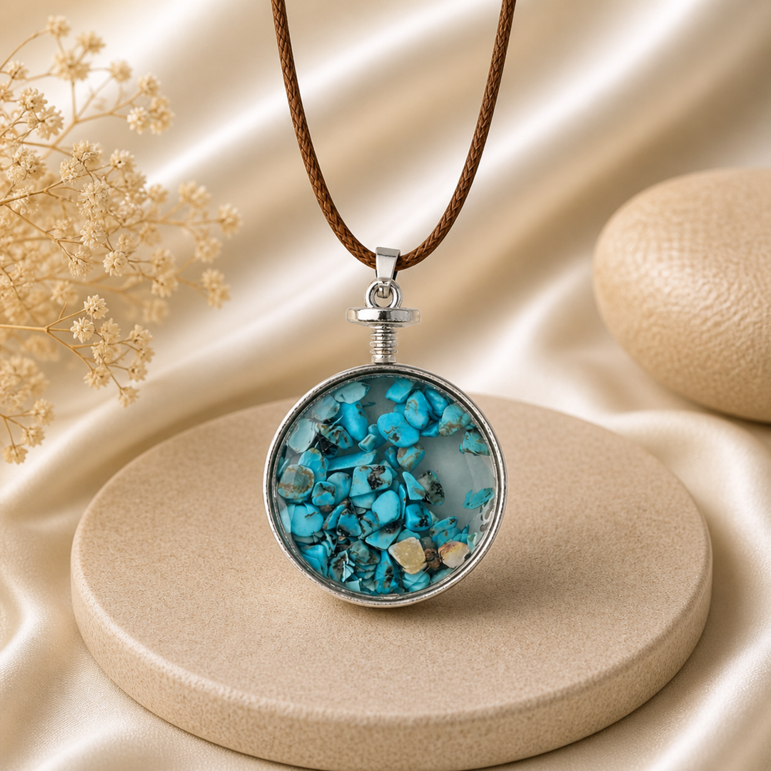 Rutilated Turquoise Necklace