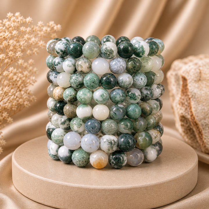 Tree Moss Agate Bracelet