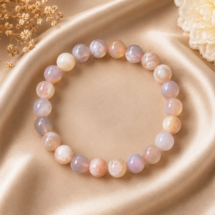 Flower Agate Bracelet