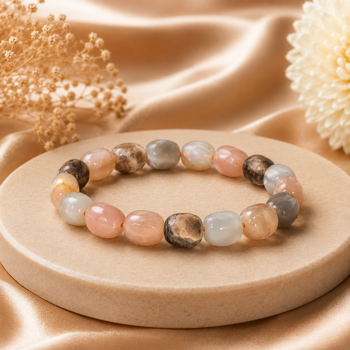 Peach Moonstone Bracelet