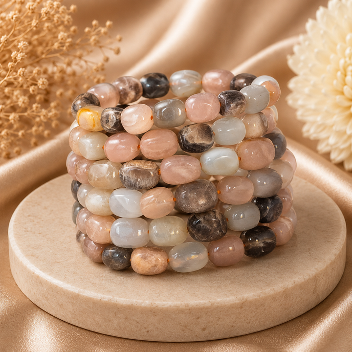 Peach Moonstone Bracelet
