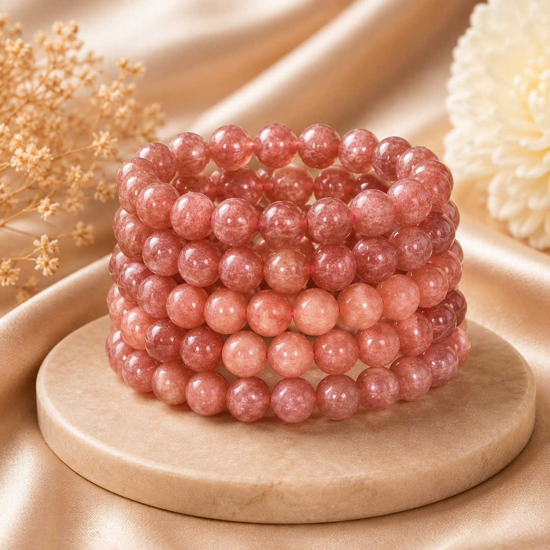 Strawberry Quartz Bracelet