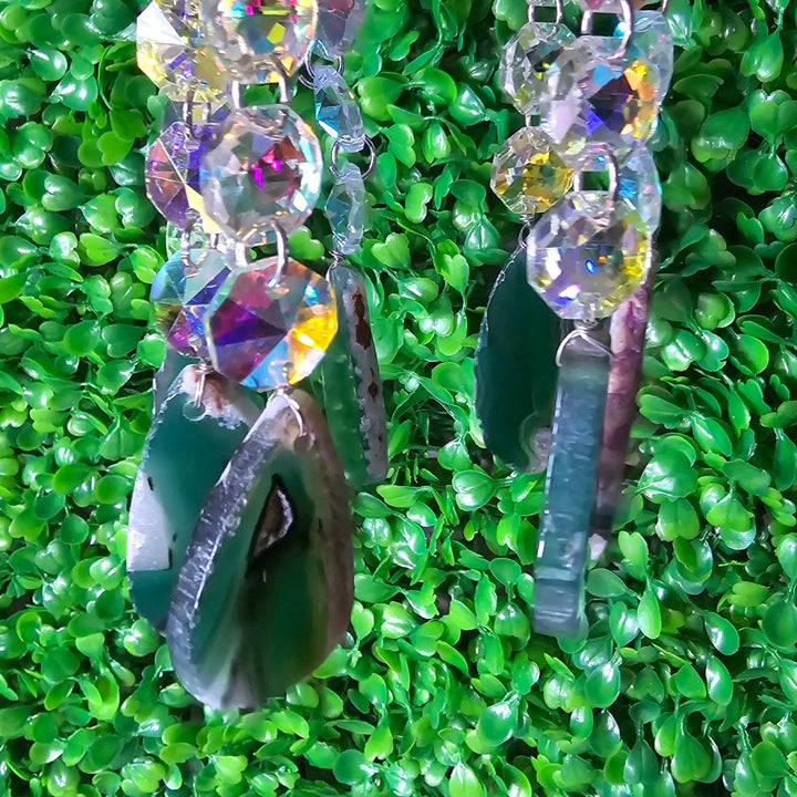 dreamcatcher - Agate Slab Suncatcher - The Lavish Essentials