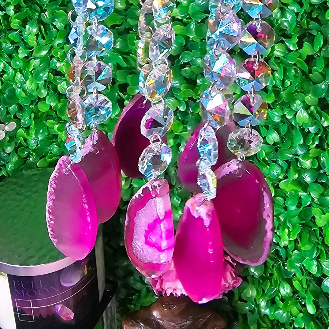 dreamcatcher - Agate Slab Suncatcher - The Lavish Essentials