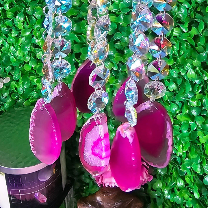 dreamcatcher - Agate Slab Suncatcher - The Lavish Essentials