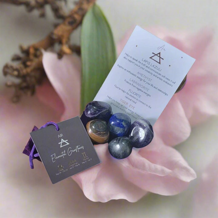 crystal gemstone - Air Element Tumble Gemstone Set - The Lavish Essentials