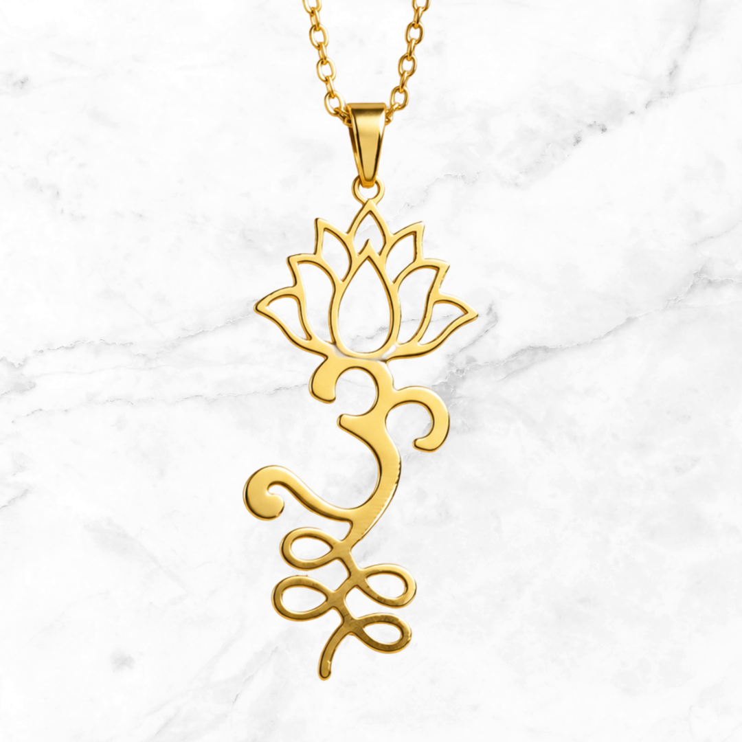 Lotus Om Necklace