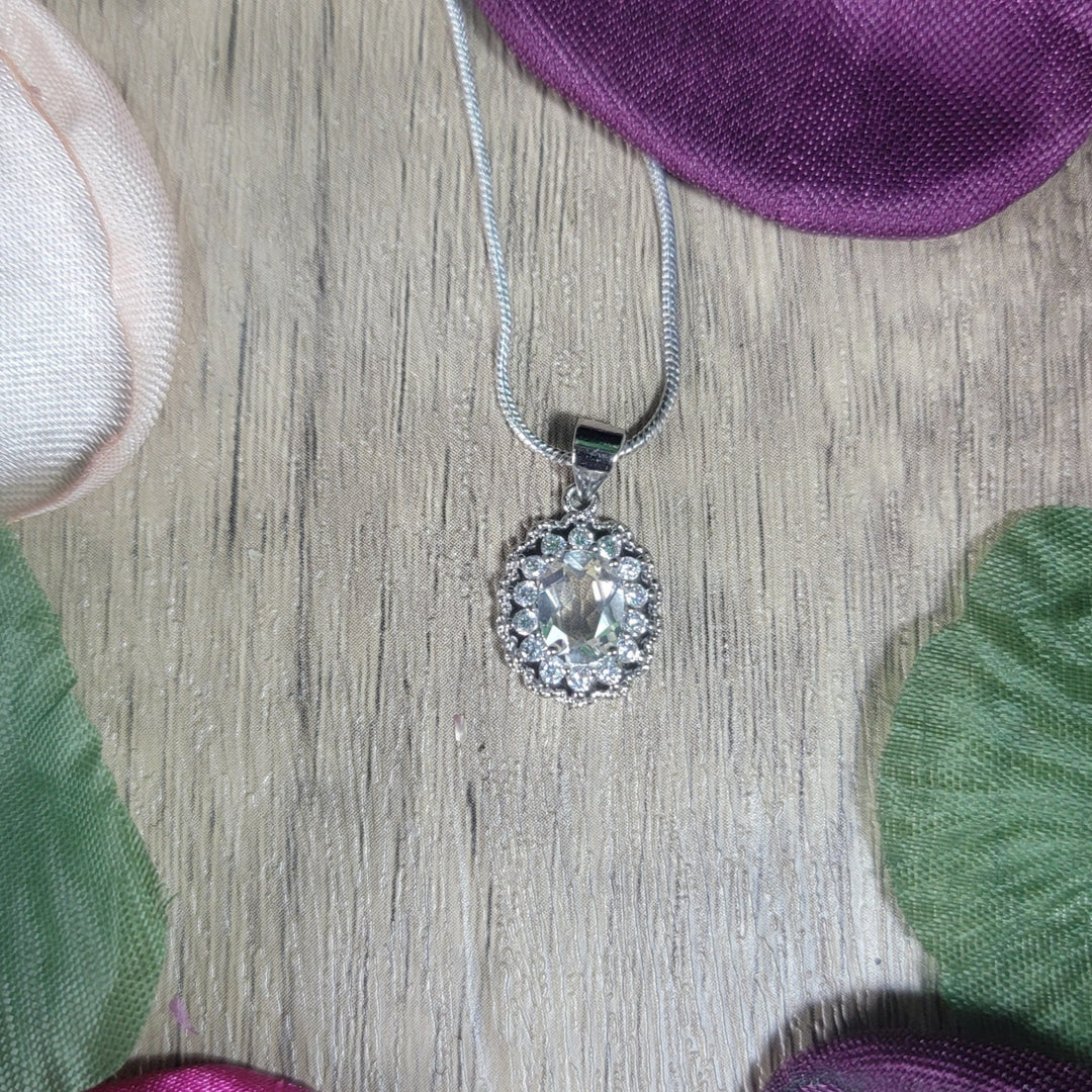 necklace - Citrine Rhinestone Necklace - The Lavish Essentials