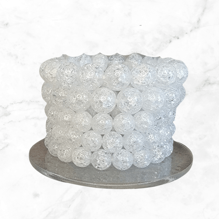 bracelet - Clear Quartz Crackle Bracelet - The Lavish Essentials