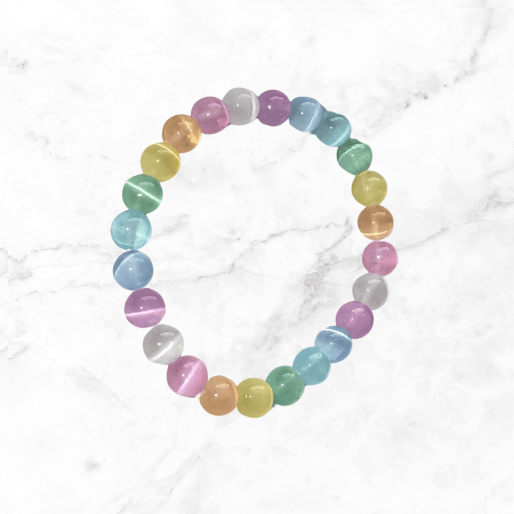 Bracelet - Colorful Selenite Bracelet - The Lavish Essentials