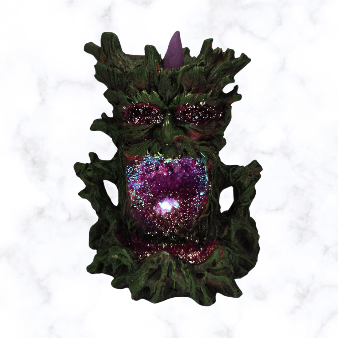 backflow burner - Crystal Green Man LED Backflow Burner - The Lavish Essentials