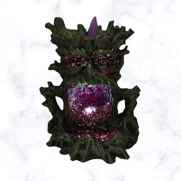 backflow burner - Crystal Green Man LED Backflow Burner - The Lavish Essentials