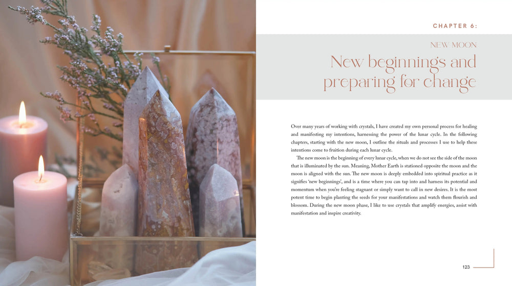 book - Crystal Rituals By the Moon - Hardcover - The Lavish Essentials