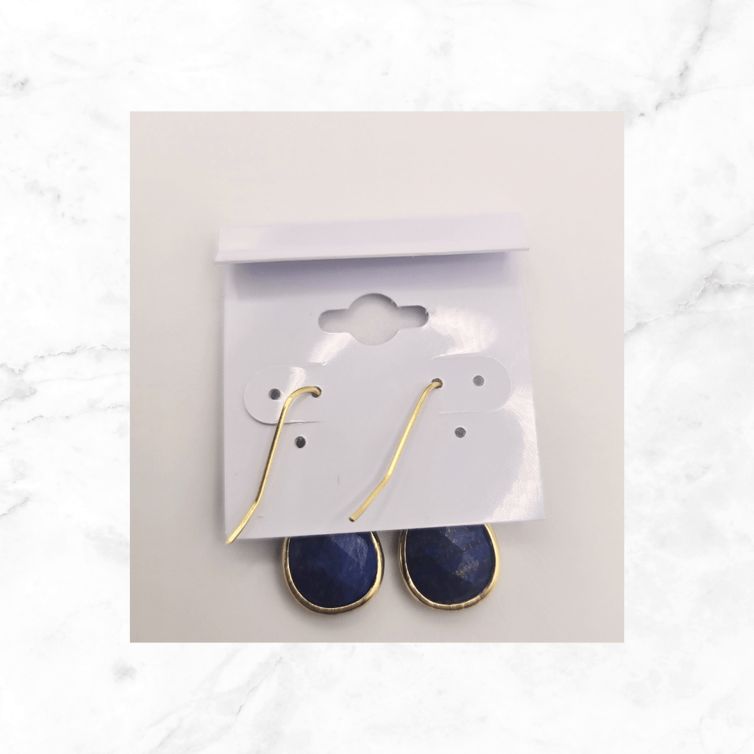necklace - Dangle Gold Earrings - The Lavish Essentials