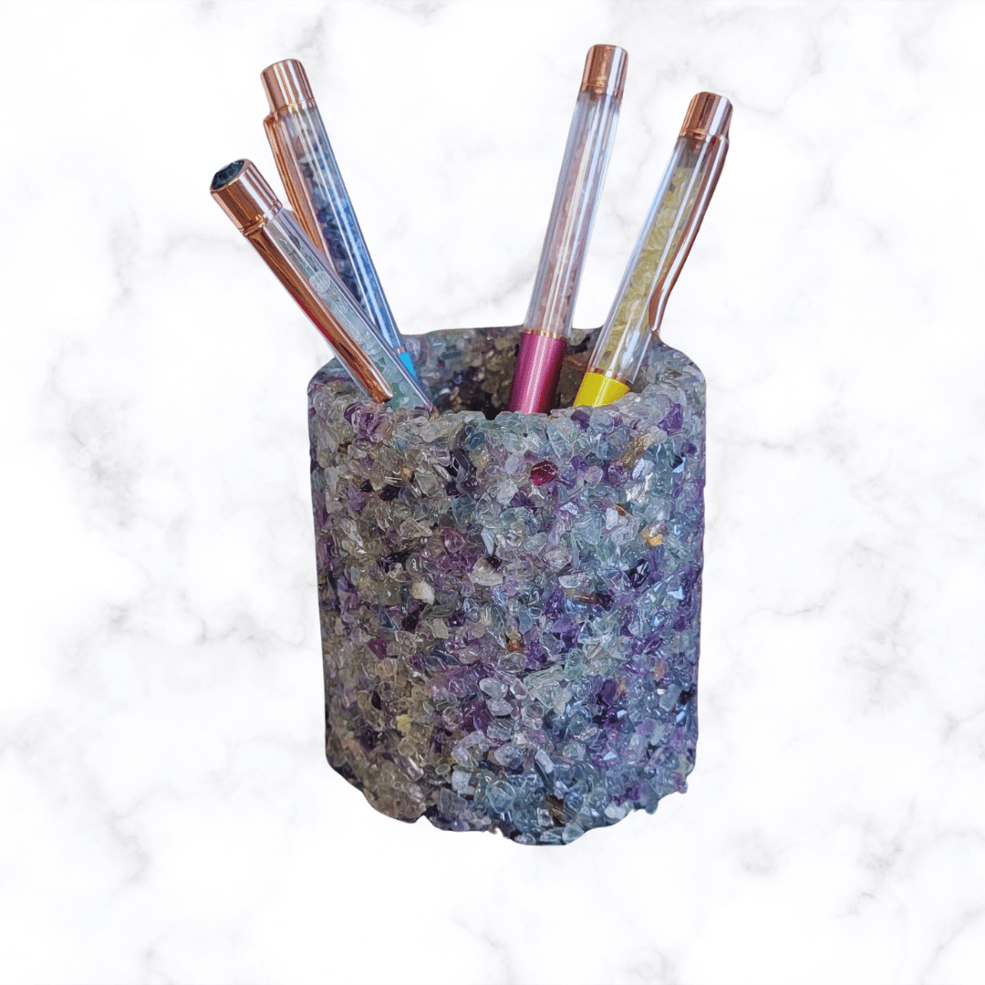 pen holder - Decorative Crystal Vase - The Lavish Essentials
