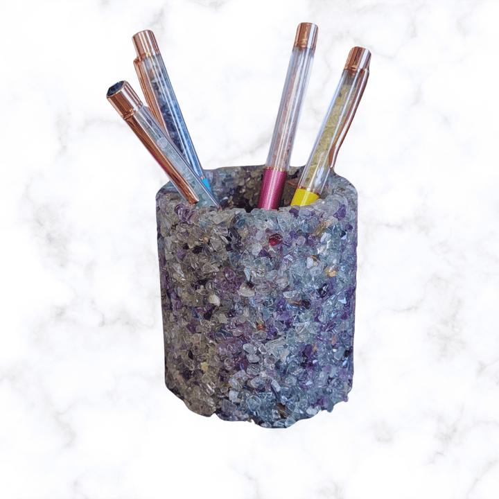 pen holder - Decorative Crystal Vase - The Lavish Essentials