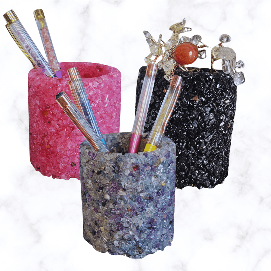 pen holder - Decorative Crystal Vase - The Lavish Essentials