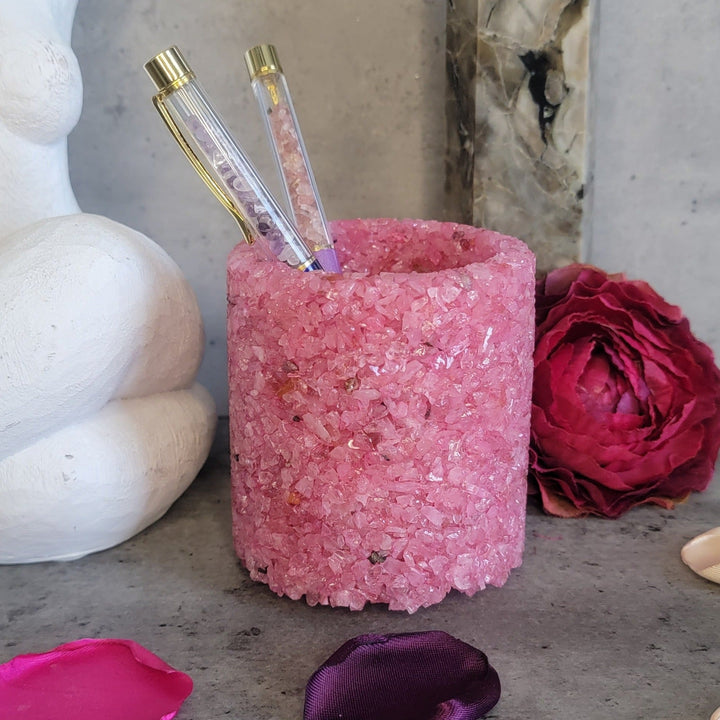 pen holder - Decorative Crystal Vase - The Lavish Essentials
