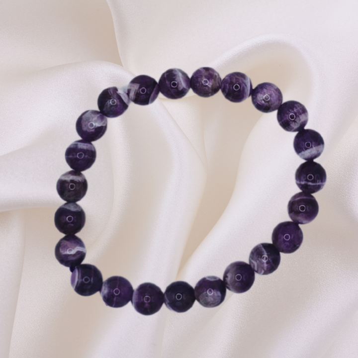 Chevron Amethyst Bracelet