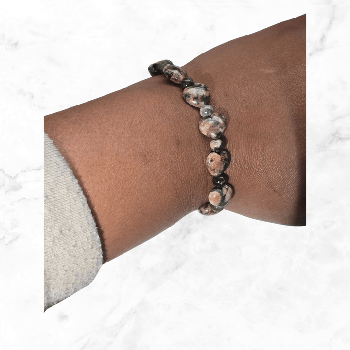 Bracelet - Flower Agate Bracelet - The Lavish Essentials