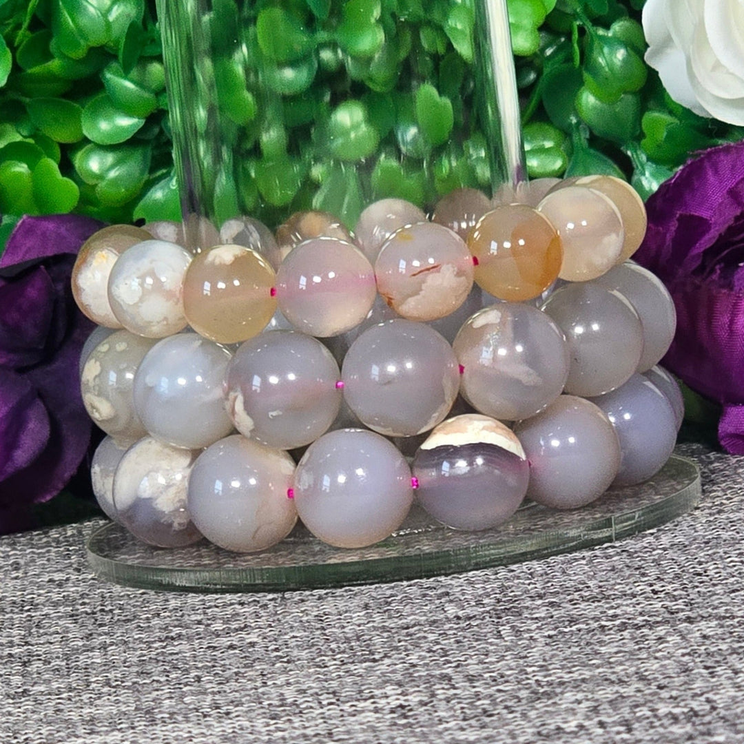 Bracelet - Flower Agate Bracelet - The Lavish Essentials