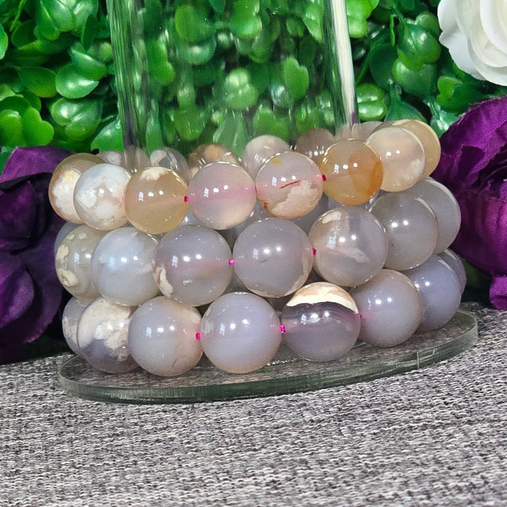 Bracelet - Flower Agate Bracelet - The Lavish Essentials