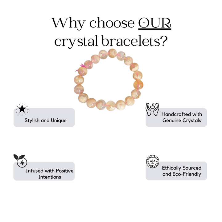 Bracelet - Flower Agate Bracelet - The Lavish Essentials