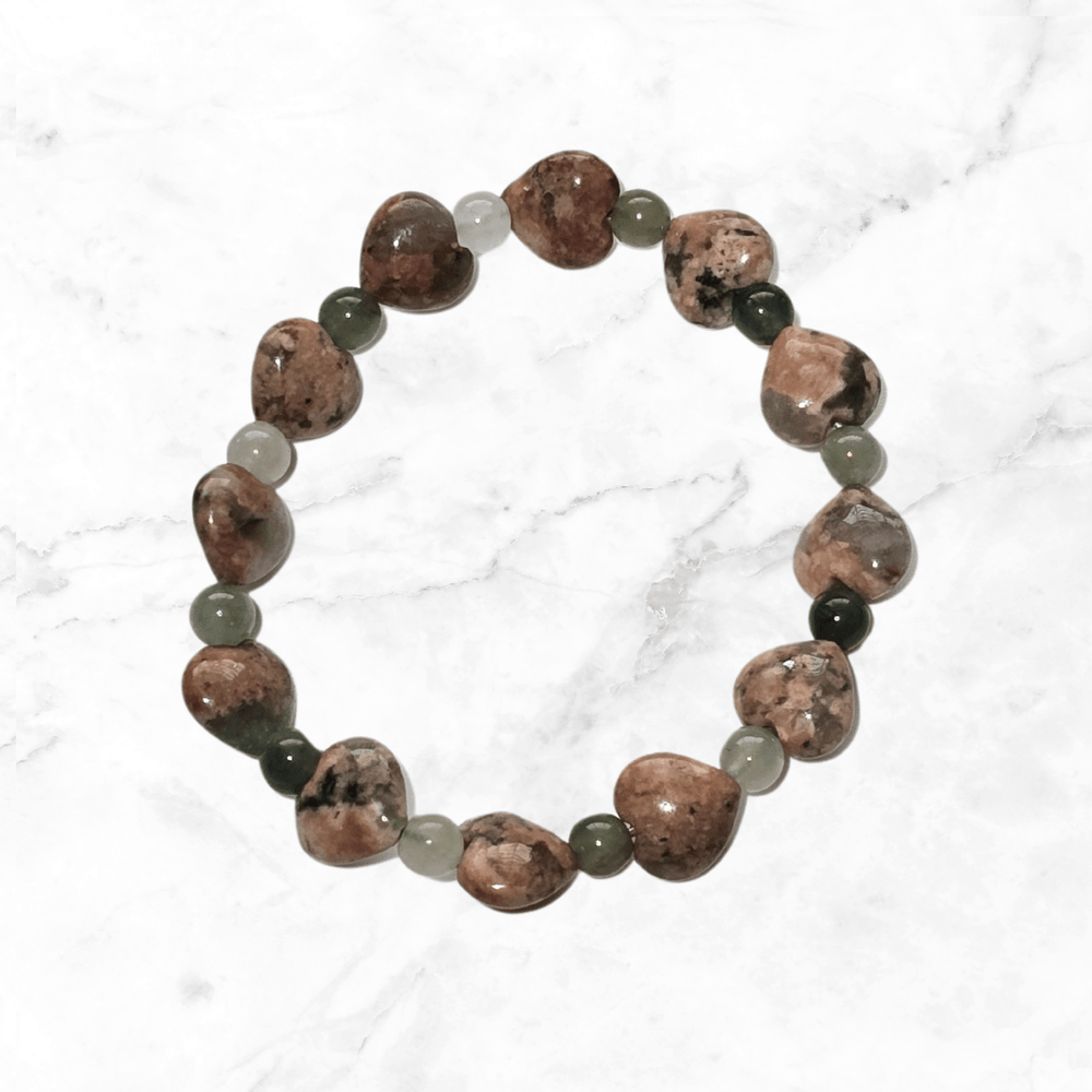 Bracelet - Flower Agate Bracelet - The Lavish Essentials