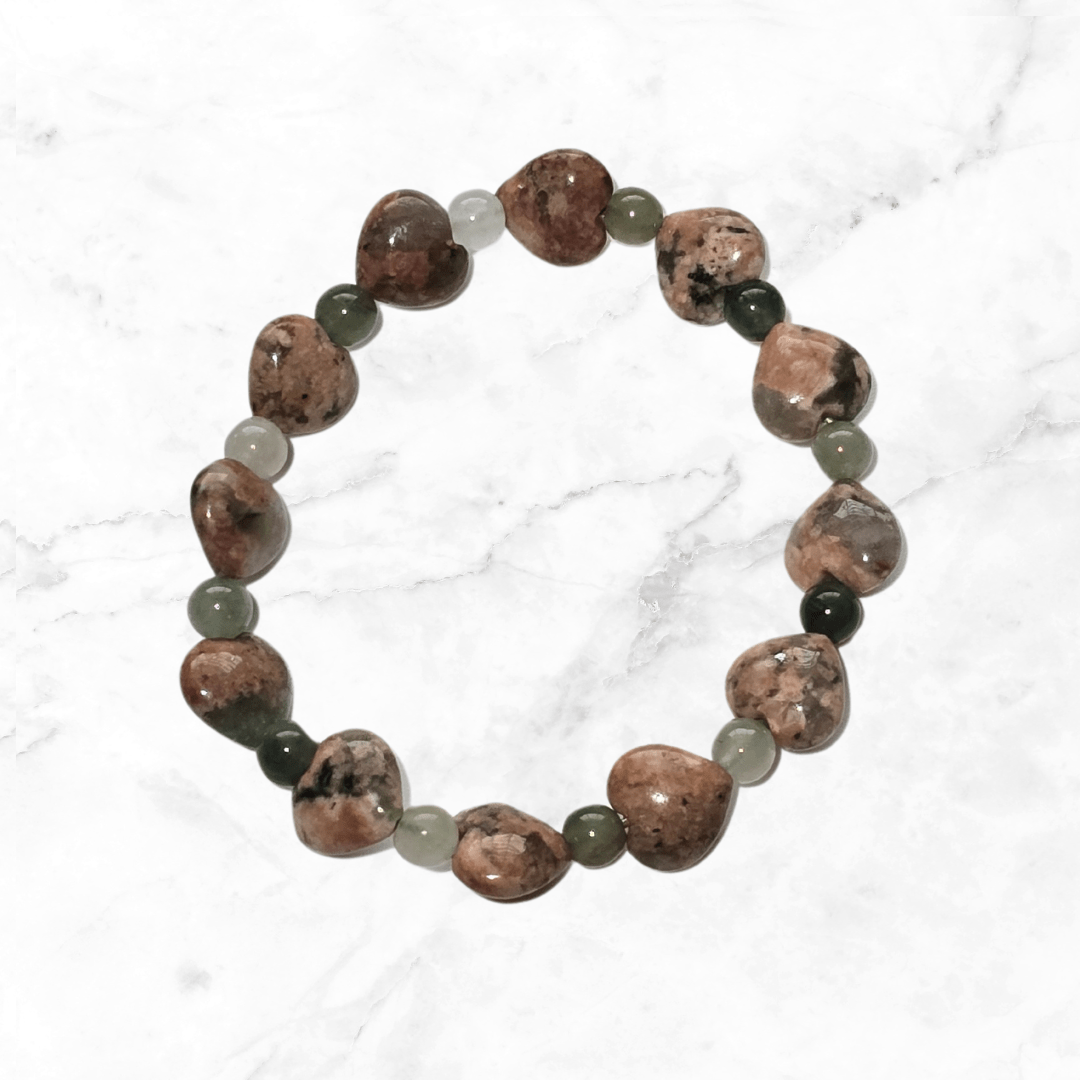 Bracelet - Flower Agate Bracelet - The Lavish Essentials