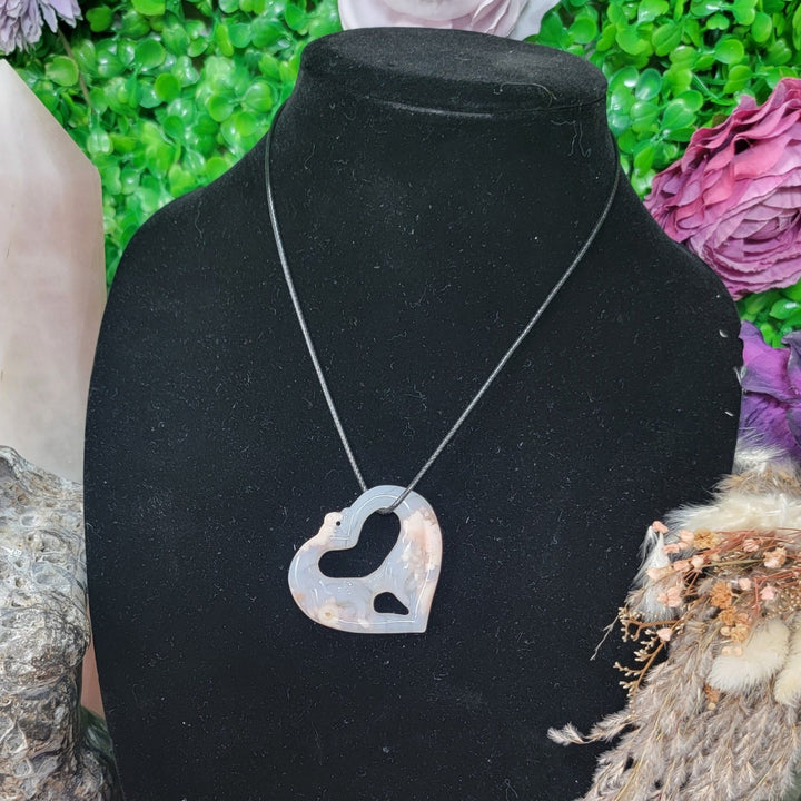 necklace - Flower Agate Necklace - The Lavish Essentials