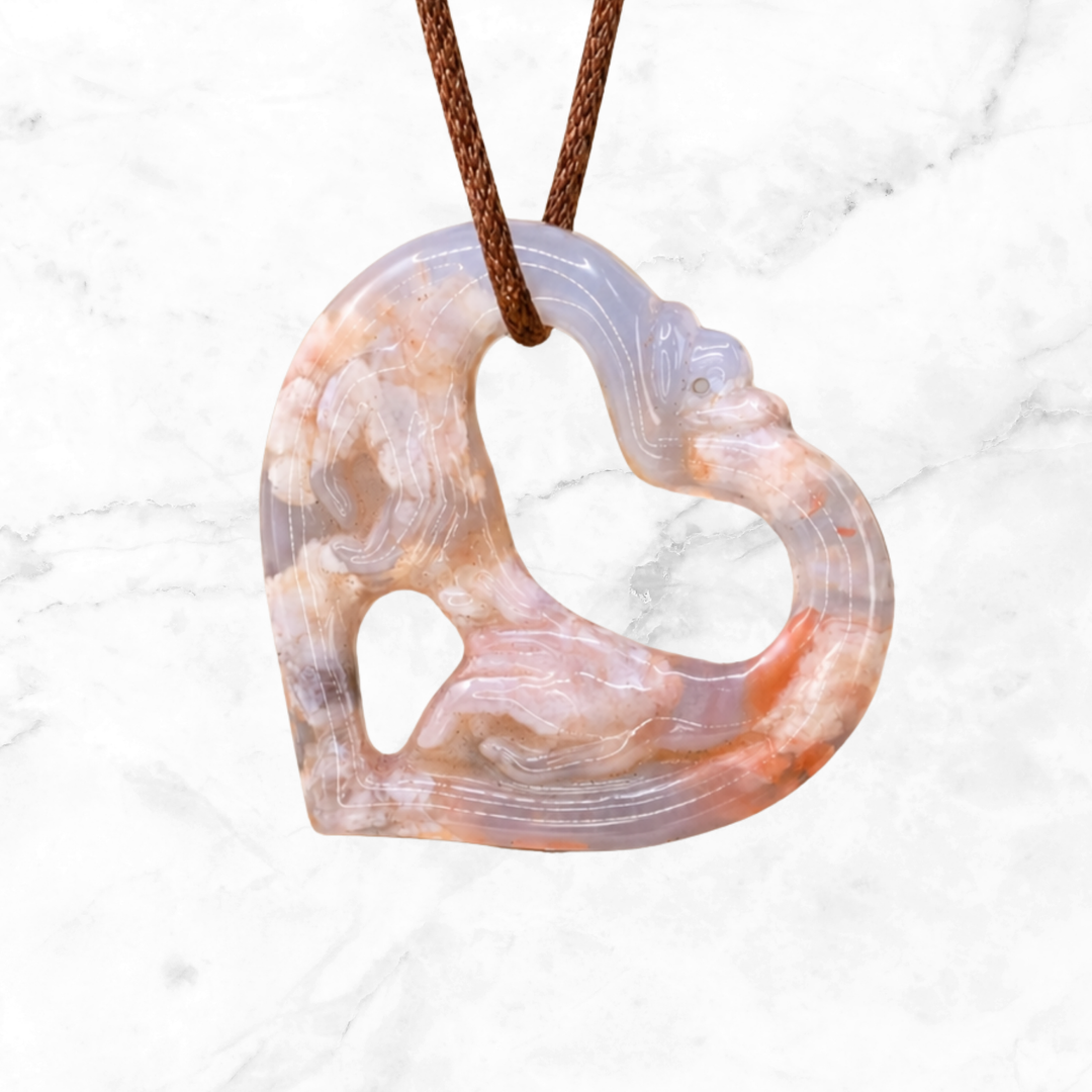 Flower Agate Necklace