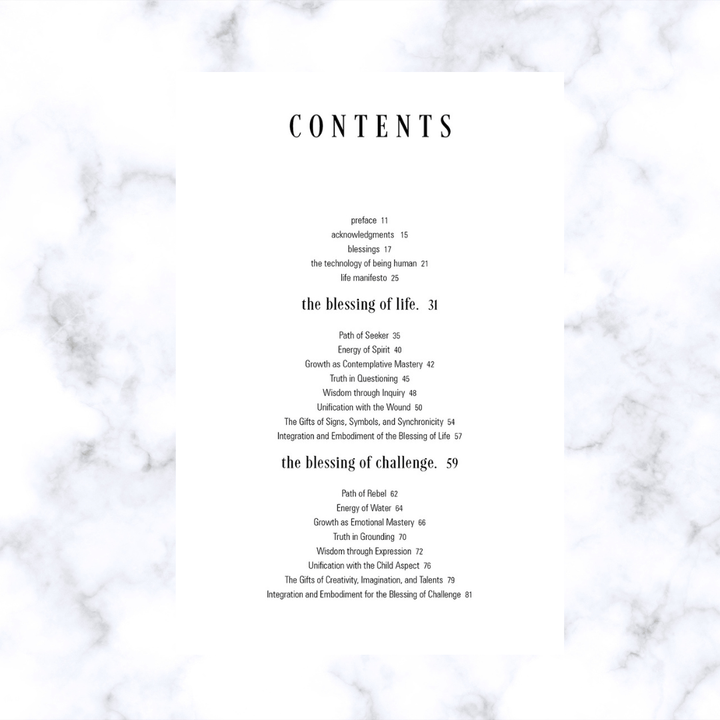 book - Living: The 7 Blessings of Human Experience - The Lavish Essentials