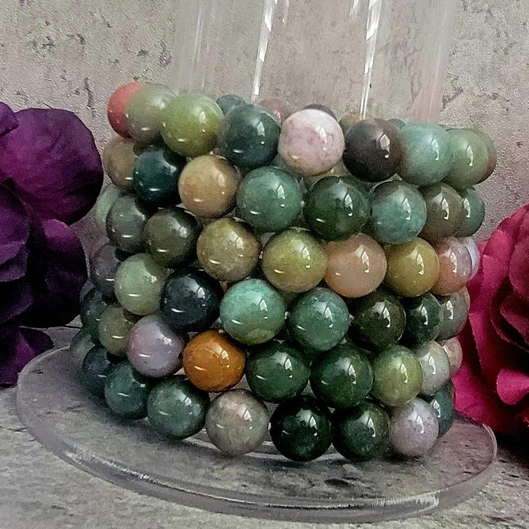 bracelet - Moss Agate Bracelet - The Lavish Essentials