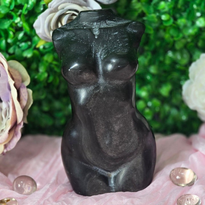 gemstone crystal - Obsidian Body Statue - The Lavish Essentials